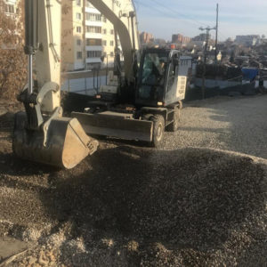 Устройство основания под асфальтобетонное покрытие