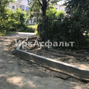 Установка бордюров